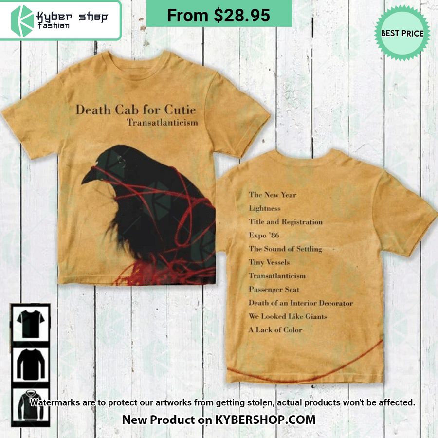 Death Cab For Cutie Transatlanticism Album Shirt