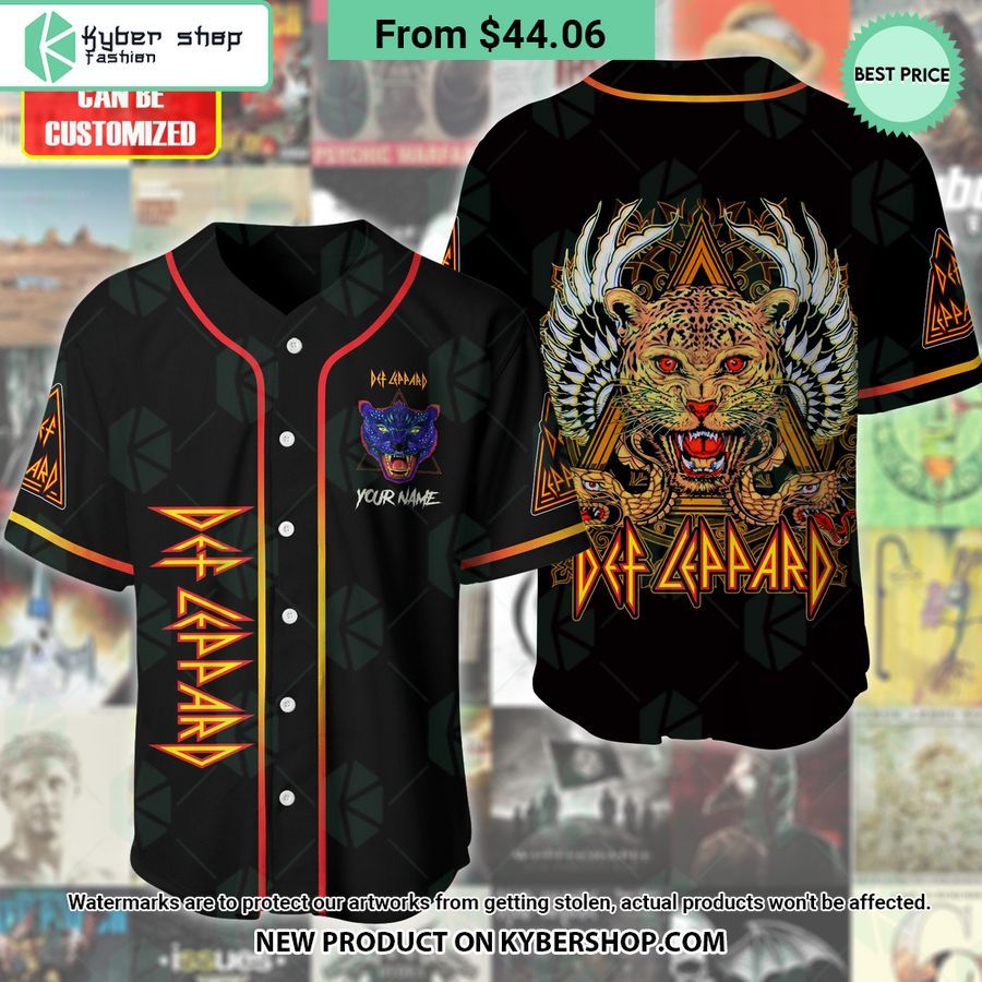 Def Leppard Band CUSTOM Baseball Jersey