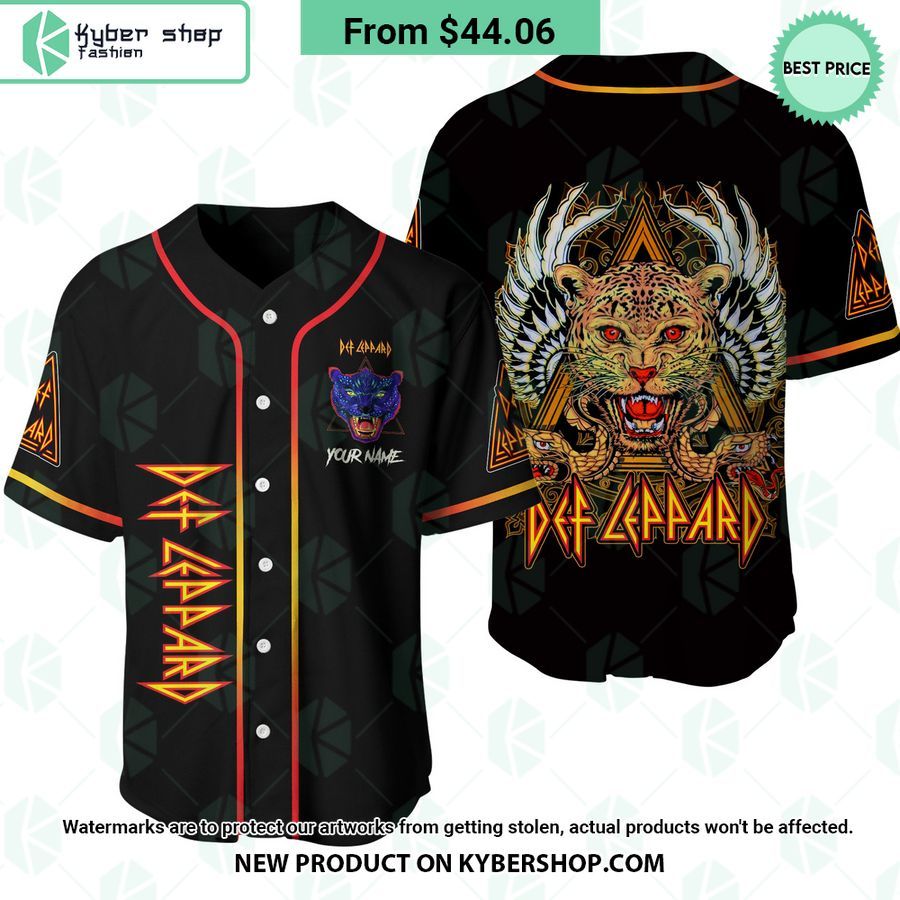 Def Leppard Band CUSTOM Baseball Jersey