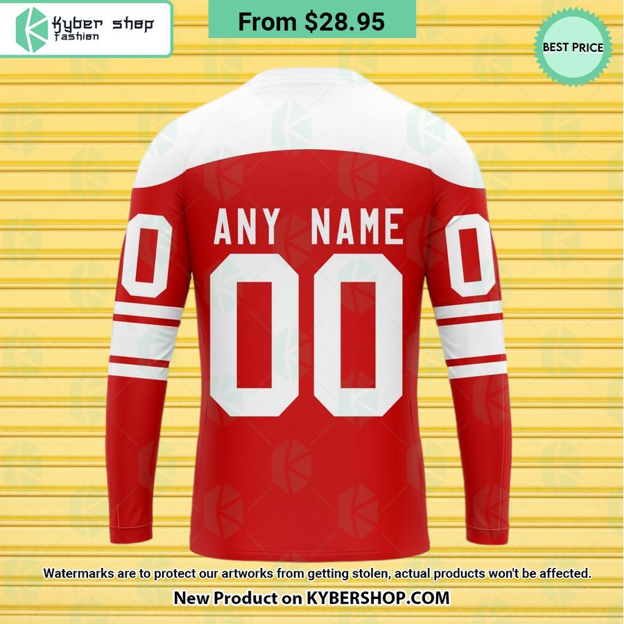Denmark National Ice Hockey Red Hoodie, Shirt