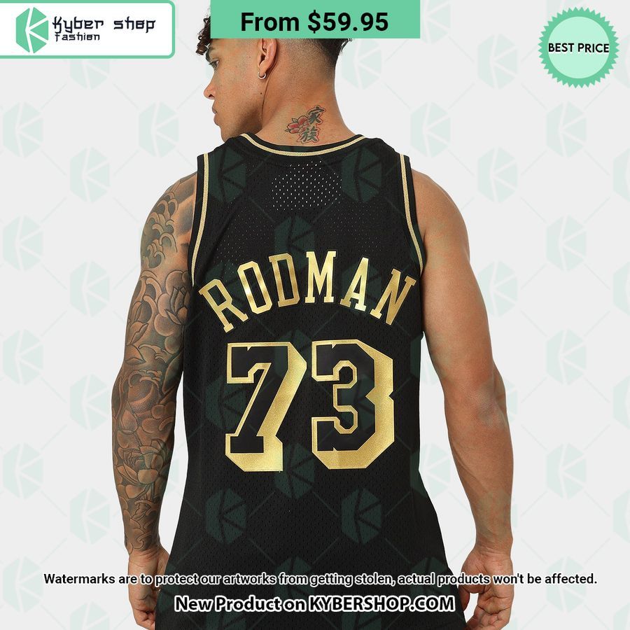 Dennis Rodman 73 Los Angeles Lakers Basketball Jersey