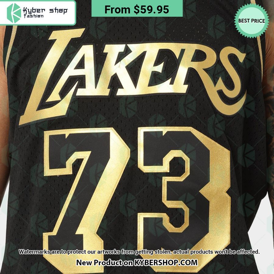 Dennis Rodman 73 Los Angeles Lakers Basketball Jersey