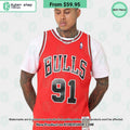 Dennis Rodman 91 Chicago Bulls Basketball Jersey
