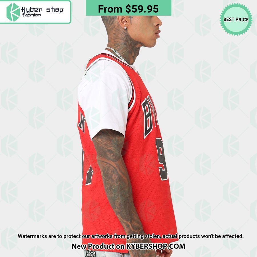 Dennis Rodman 91 Chicago Bulls Basketball Jersey