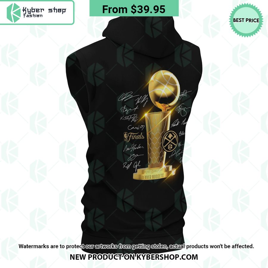 Denver Nuggets 2023 NBA Champs Signature Sleeveless Hoodie