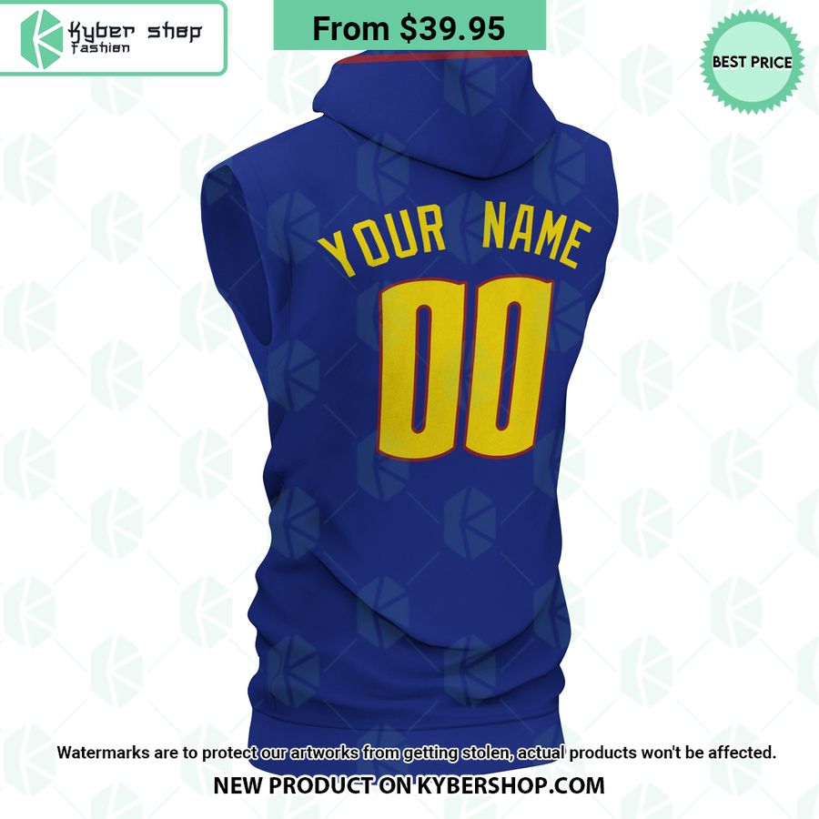 Denver Nuggets Mile High City CUSTOM Sleeveless Hoodie