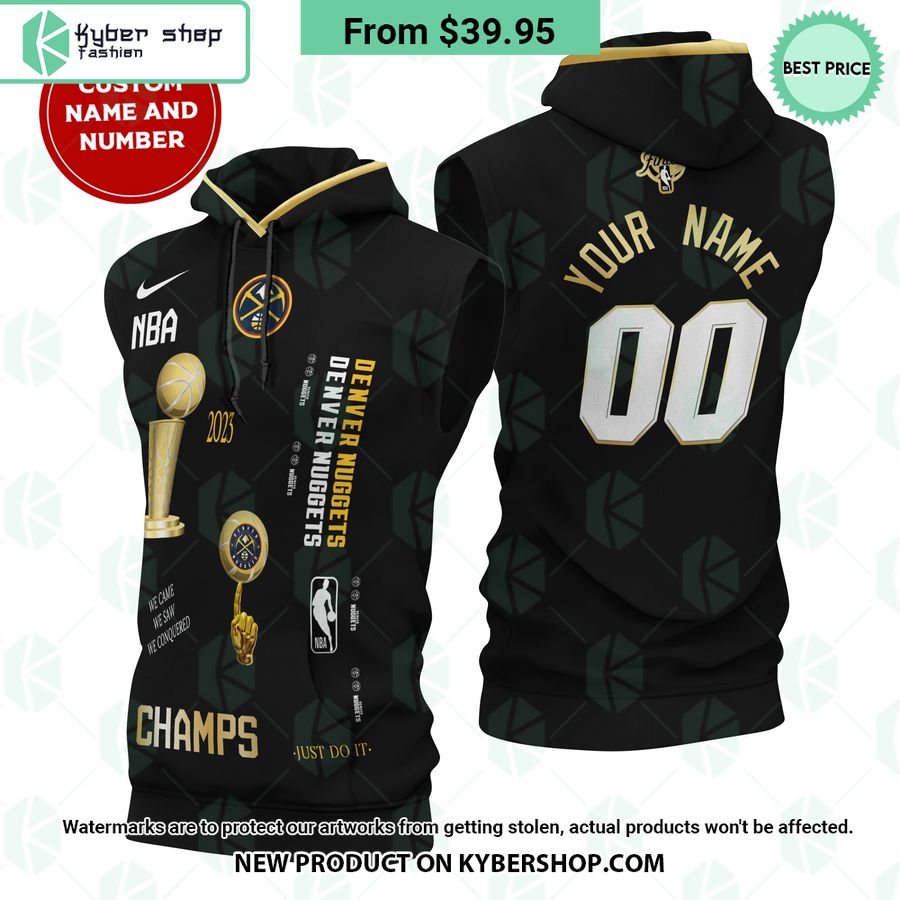 Denver Nuggets NBA Champs CUSTOM Sleeveless Hoodie