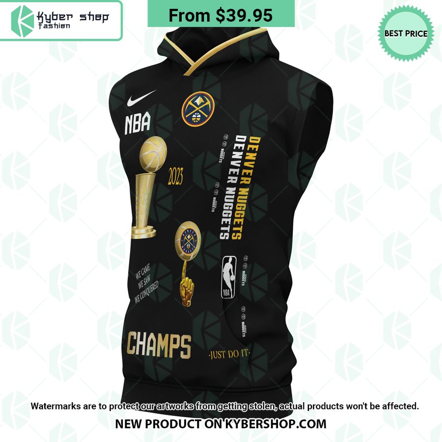 Denver Nuggets NBA Champs CUSTOM Sleeveless Hoodie