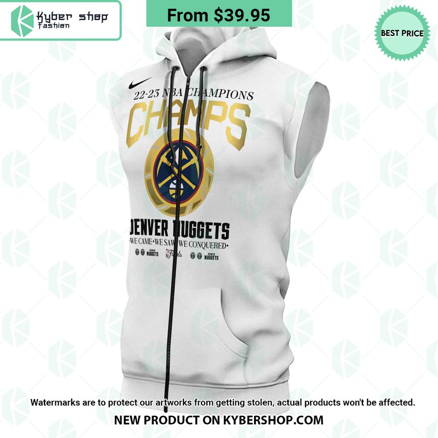 Denver Nuggets NBA Champs Players Name CUSTOM Sleeveless Hoodie