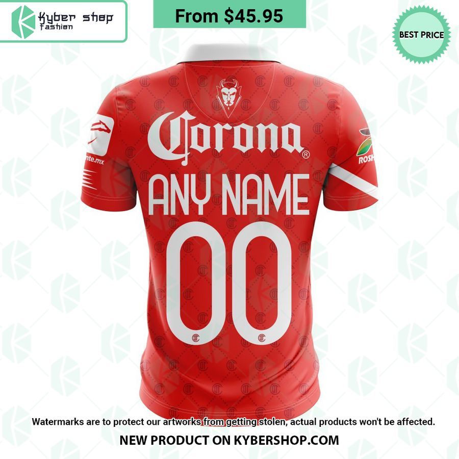 Deportivo Toluca Home Liga MX CUSTOM Polo Shirt