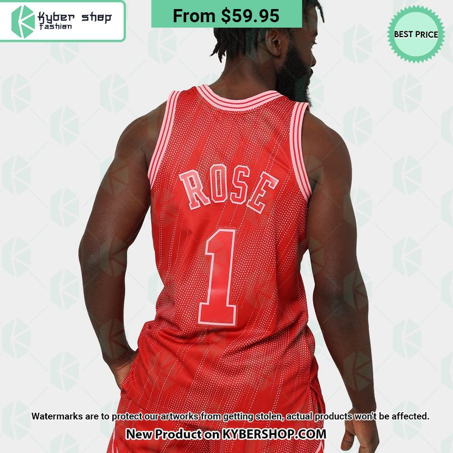 Derrick Rose 1 Chicago Bulls Triple Basketball Jersey