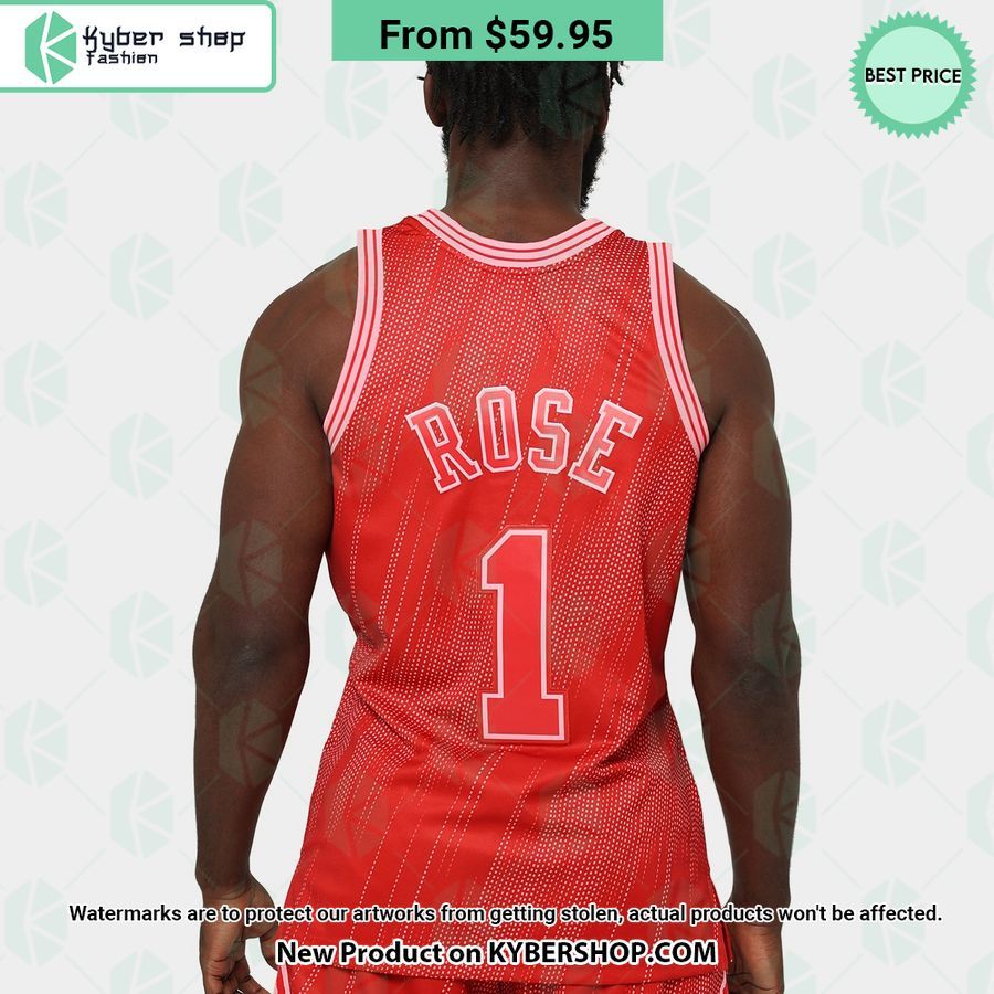 Derrick Rose 1 Chicago Bulls Triple Basketball Jersey