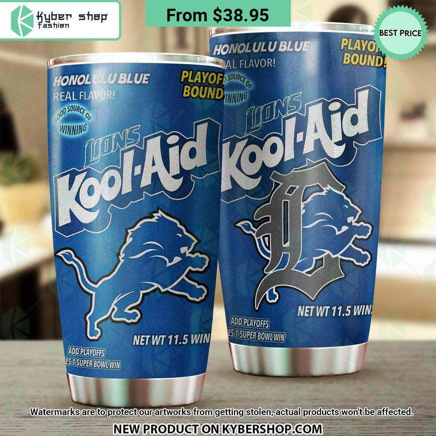 Detroit Lions Kool Aid Tumbler