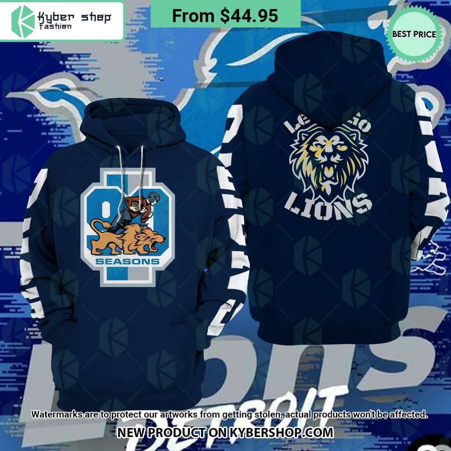 Detroit Lions 90th Seasons Hoodie