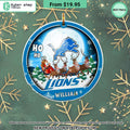 Detroit Lions Santa Ho Ho Ho CUSTOM Ornament