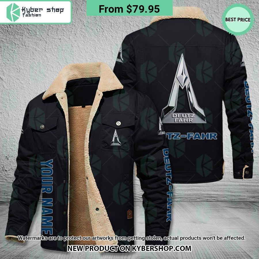 Deutz-Fahr Fleece Leather Jacket