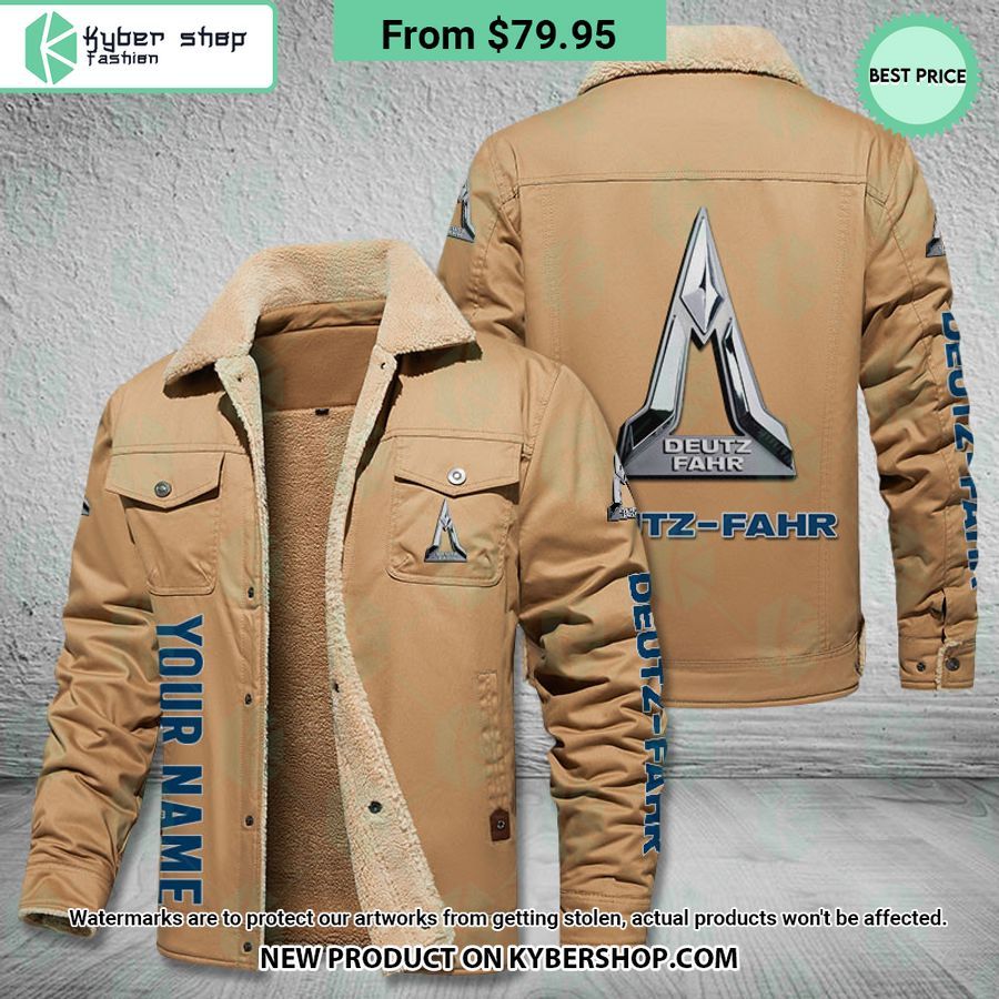 Deutz-Fahr Fleece Leather Jacket