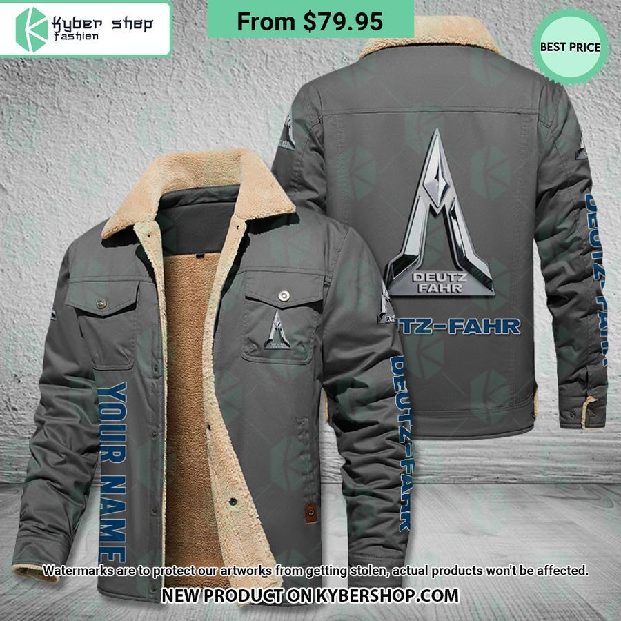 Deutz-Fahr Fleece Leather Jacket