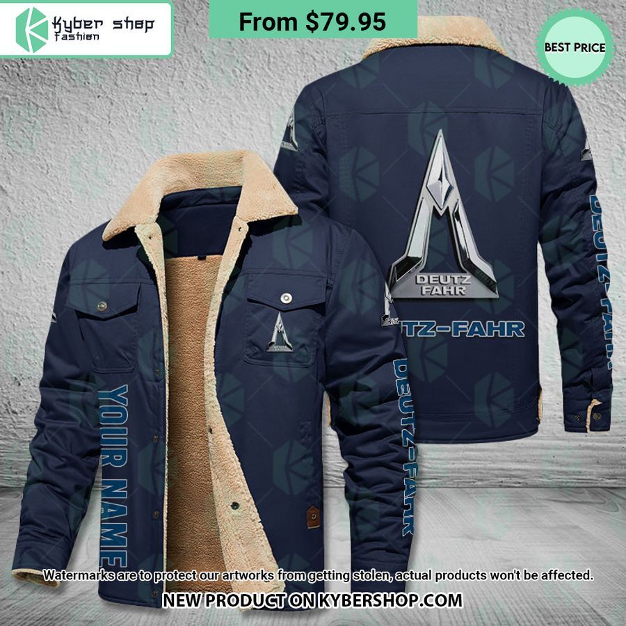 Deutz-Fahr Fleece Leather Jacket