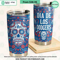 Dia De Los Los Angeles Dodgers Sugar Skull Tumbler
