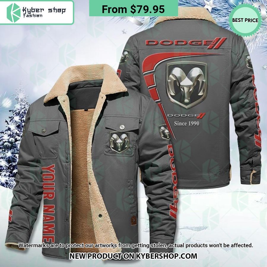 Dodge Fleece Leather Jacket