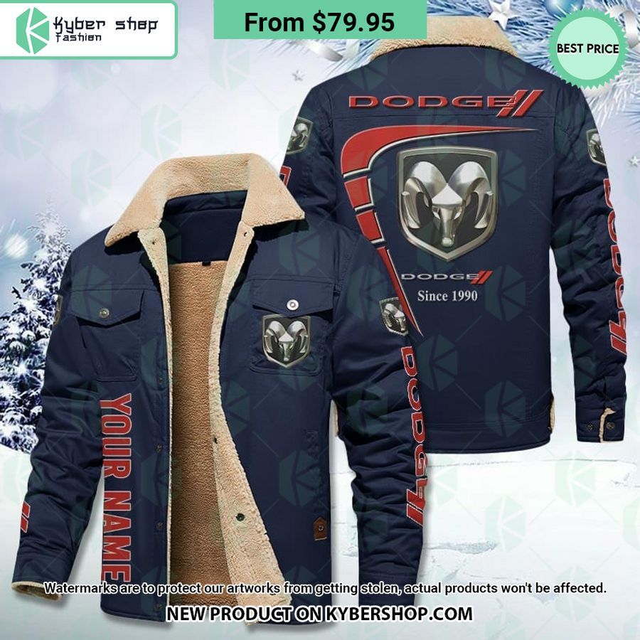 Dodge Fleece Leather Jacket