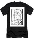 Dog Drawing Maltese And The Letter M T-Shirt