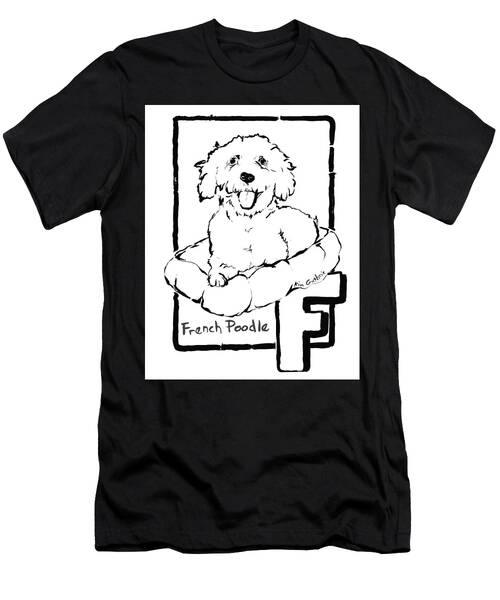 Dog Drawing Poodle T-Shirt