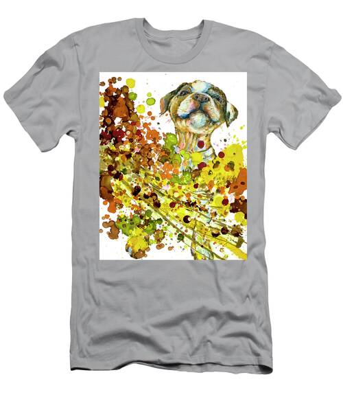 Dog Having Fun Painting T-Shirt