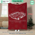 Donald W. Reynolds Razorback Stadium Arkansas Razorbacks Blanket