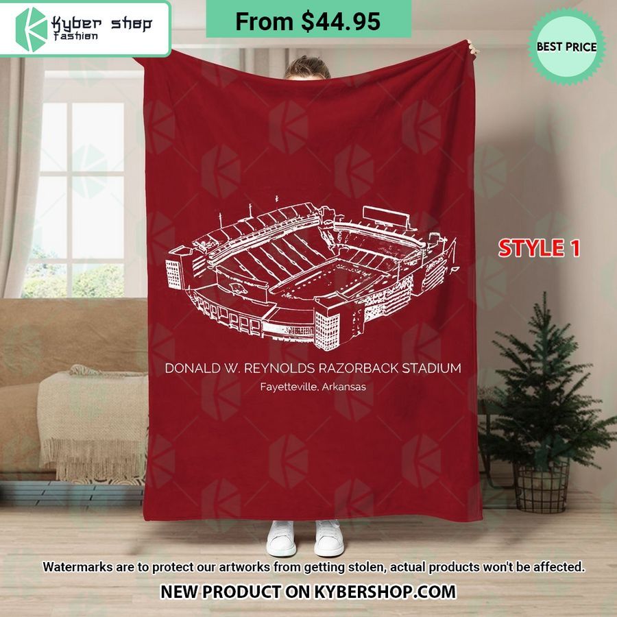 Donald W. Reynolds Razorback Stadium Arkansas Razorbacks Blanket