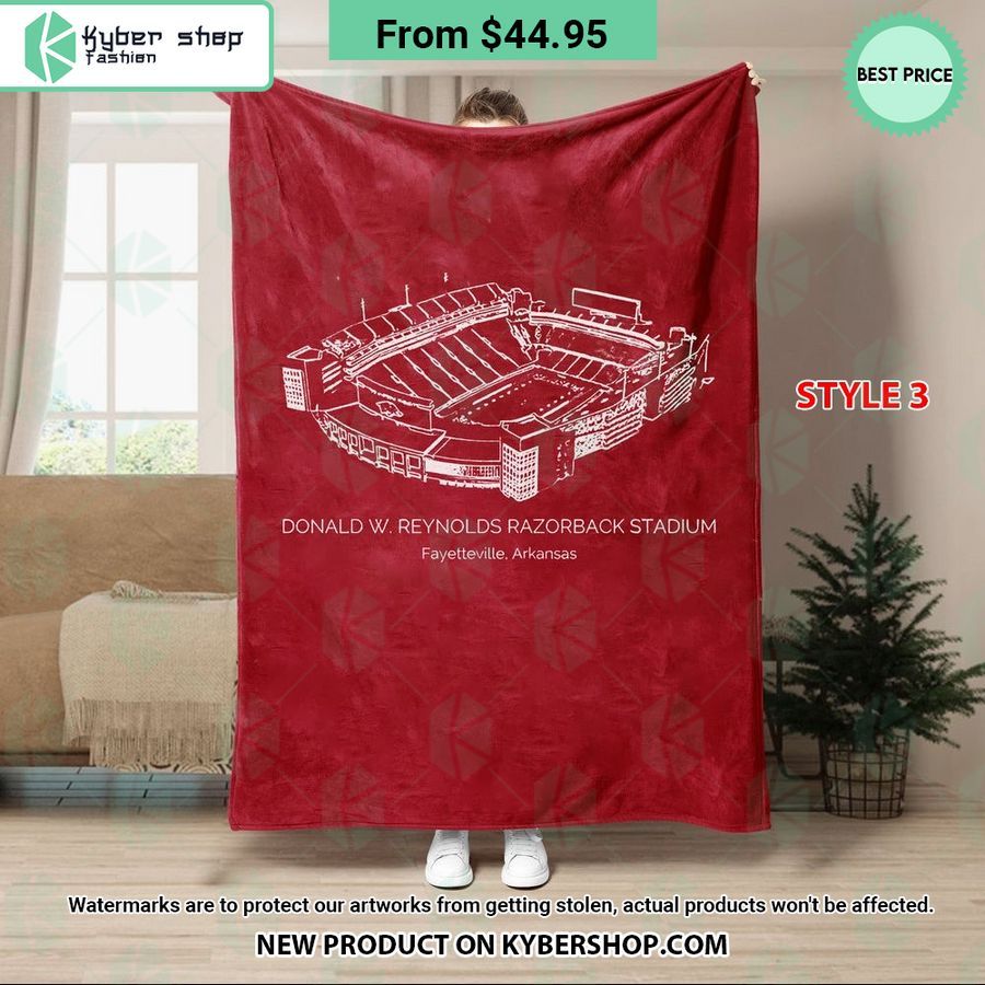 Donald W. Reynolds Razorback Stadium Arkansas Razorbacks Blanket
