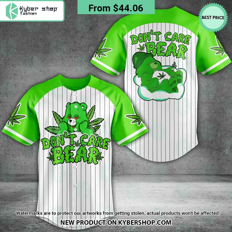 Don’T Care Bear Baseball Jersey