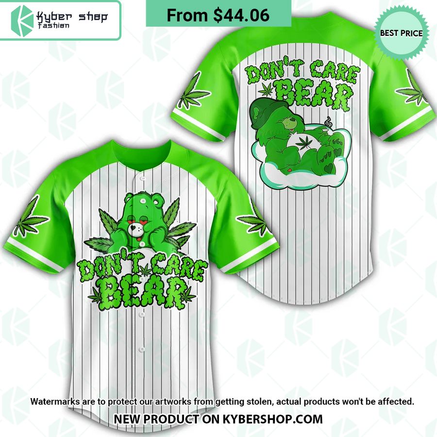 Don’T Care Bear Baseball Jersey