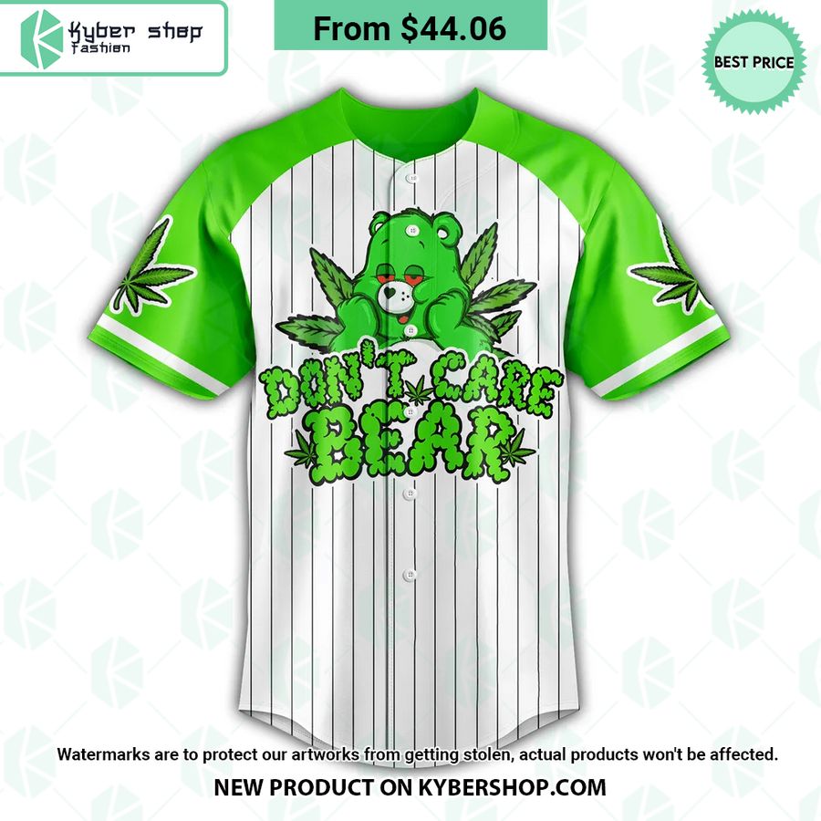 Don’T Care Bear Baseball Jersey