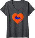 Gator Florida Heart V-Neck Unisex T-shirt, Sweatshirt, Hoodie (1)