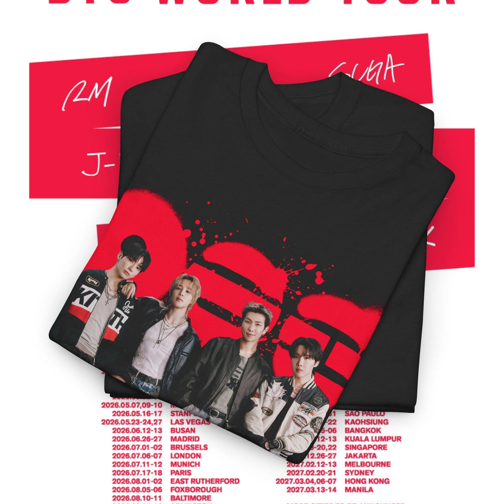 Bangtan Members Arirang Magazine Heavy Tee Bangtan Kpop Concert World Tour Merch 2026 (2)