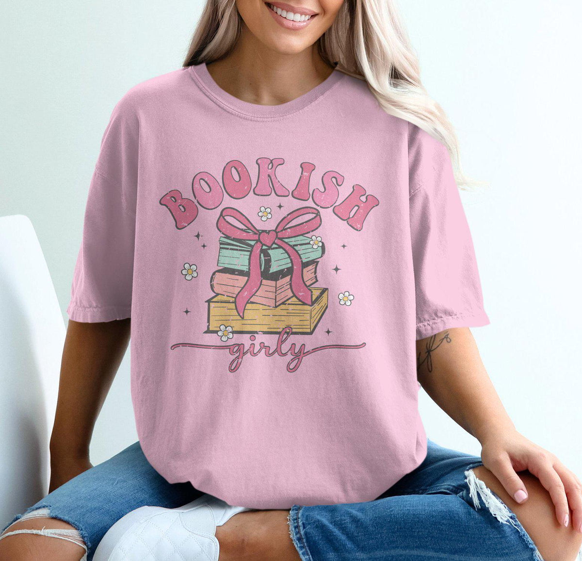 Comfort Colors Bookish Girly Book Lovers Reading Tee Bookworm Bestseller Fashion (2)