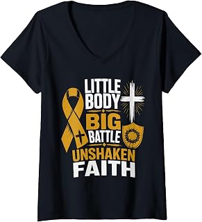 Childhood Cancer Awareness Leukemia Christian Jesus Christ V-Neck (1)