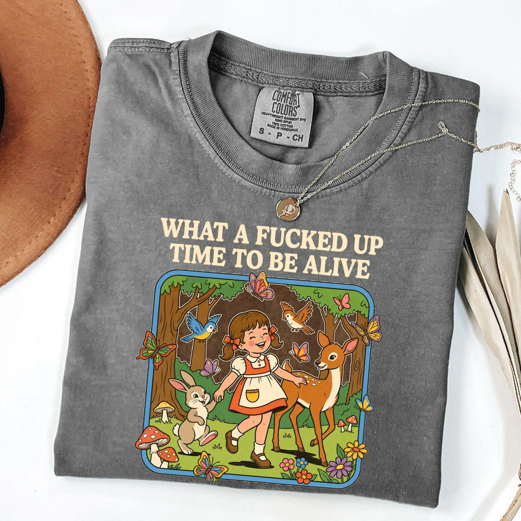 Comfort Colors Cked Time Alive Humor Sweater Dark Humor Tee Sarcastic (4)