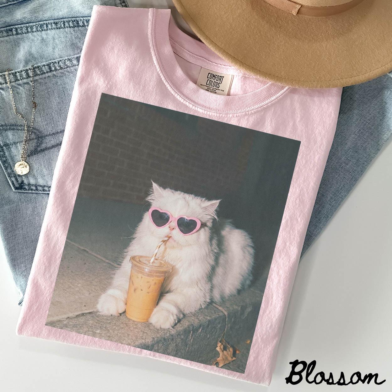 Persian Cat Comfort Colors Iced Coffee Cat Mom Mothers Day Cat Mama Tee Pet (4)