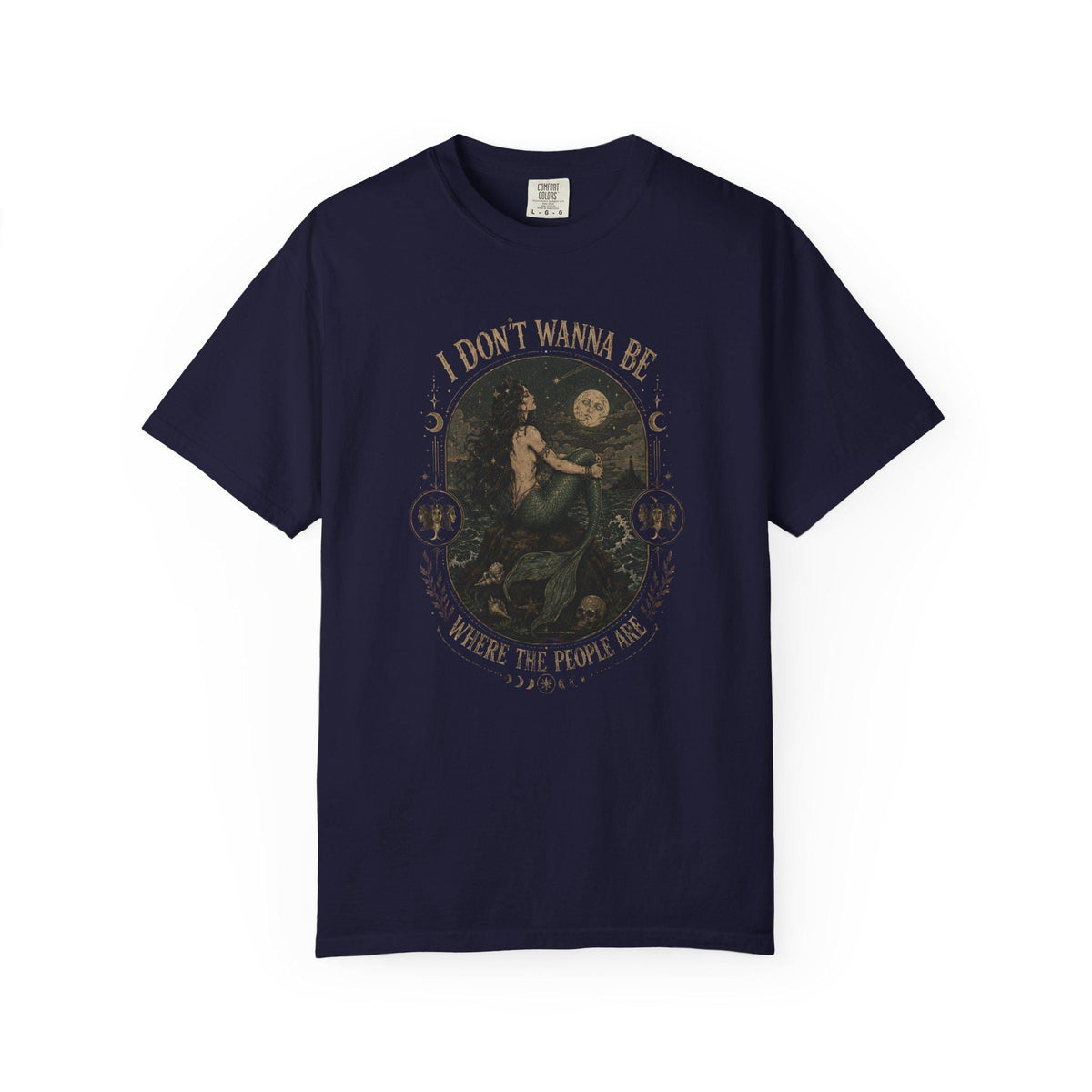 Siren Don'T Wanna Where People Antisocial Mermaid Vintage Mermaid Mystical Dark Fantasy Coastal Gothic (4)