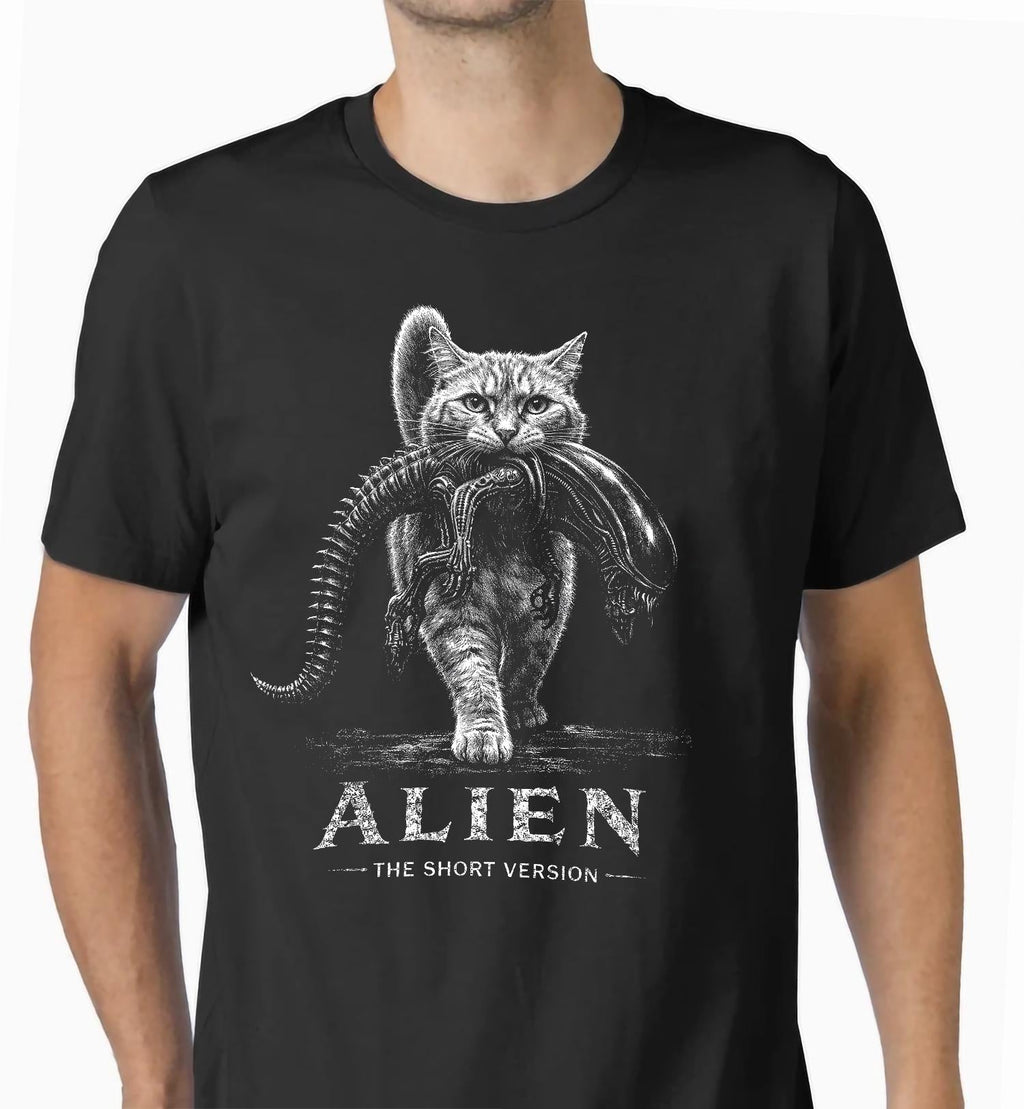 Alien Short Version Ca Sci-Fi Horror Parody Unisex T-shirt, Sweatshirt, Hoodie (2)