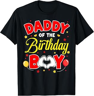Daddy Birthday Boy Matching Family Birthday Party Unisex T-shirt, Sweatshirt, Hoodie (1)