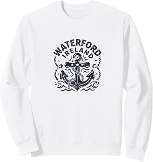 Waterford Ireland Nautical Boat Anchor Unisex T-shirt, Sweatshirt, Hoodie (1)