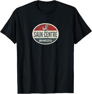 Sauk Centre Minnesota Retro Boat Anchor Vintage Unisex T-shirt, Sweatshirt, Hoodie (1)