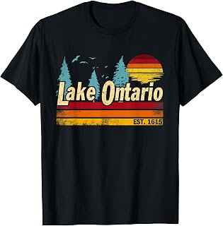 Lake Ontario Vintage Sunset Unisex T-shirt, Sweatshirt, Hoodie (1)
