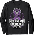 Migraine Awareness Christian Jesus Christ Headache Unisex T-shirt, Sweatshirt, Hoodie (1)