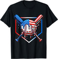 Baseball Drip American Flag 4th July Unisex T-shirt, Sweatshirt, Hoodie (1)