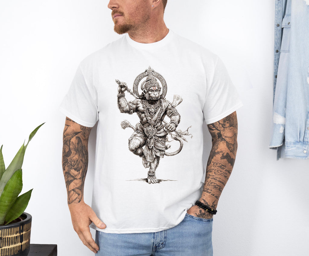 Hanuman Hindu Deity Monkey King Tee Spiritual Yoga Sun Wukong Warrior God (2)